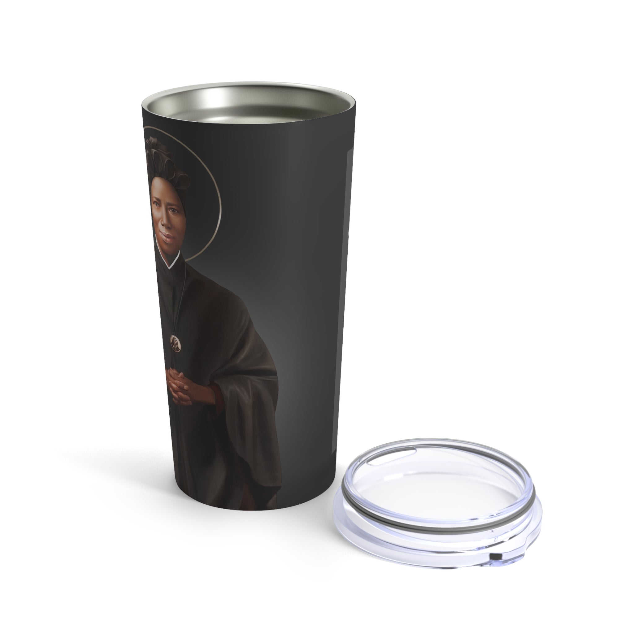 St. Josephine Bakhita Lord's Prayer Tumbler 20 oz. (Ash) - VENXARA®