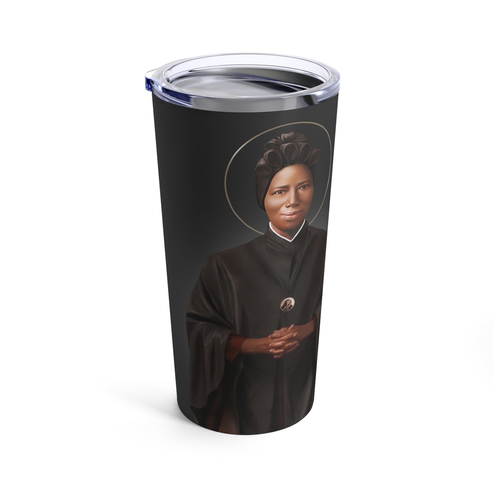 St. Josephine Bakhita Lord's Prayer Tumbler 20 oz. (Ash) - VENXARA®