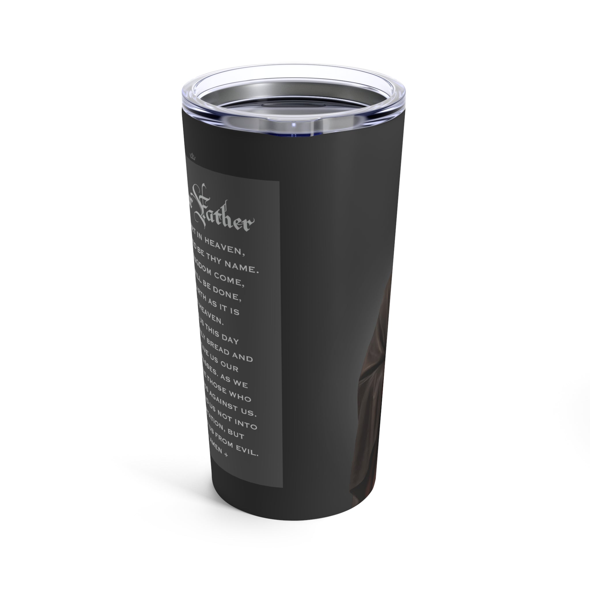 St. Josephine Bakhita Lord's Prayer Tumbler 20 oz. (Ash) - VENXARA®