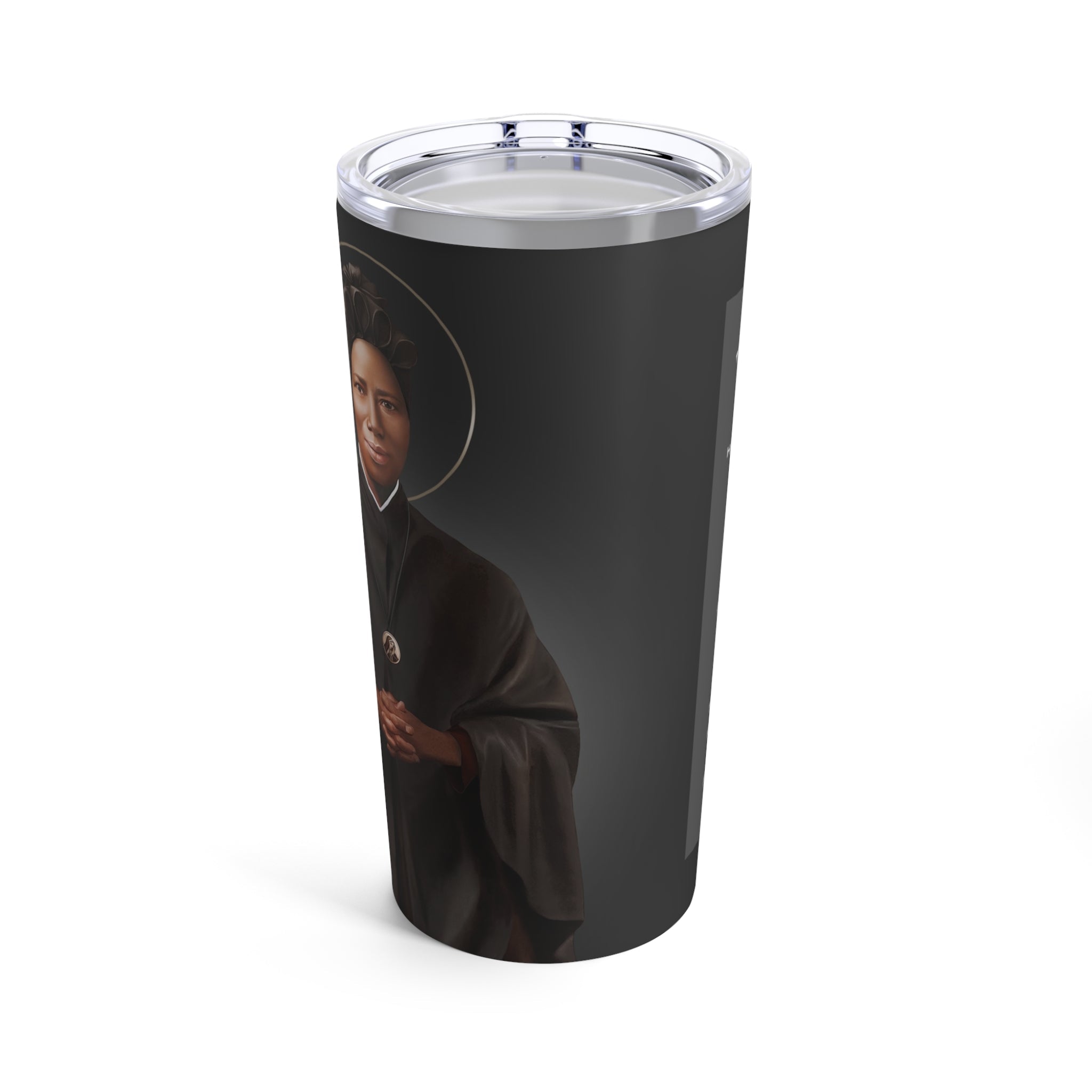 St. Josephine Bakhita Lord's Prayer Tumbler 20 oz. (Ash) - VENXARA®
