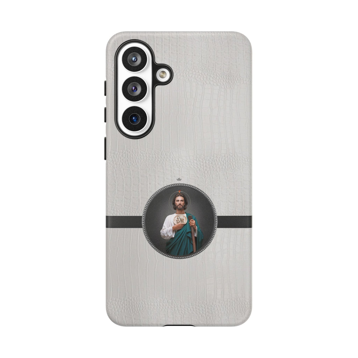 St. Jude Hard Phone Case (Blanc Croc) Copyright VENXARA