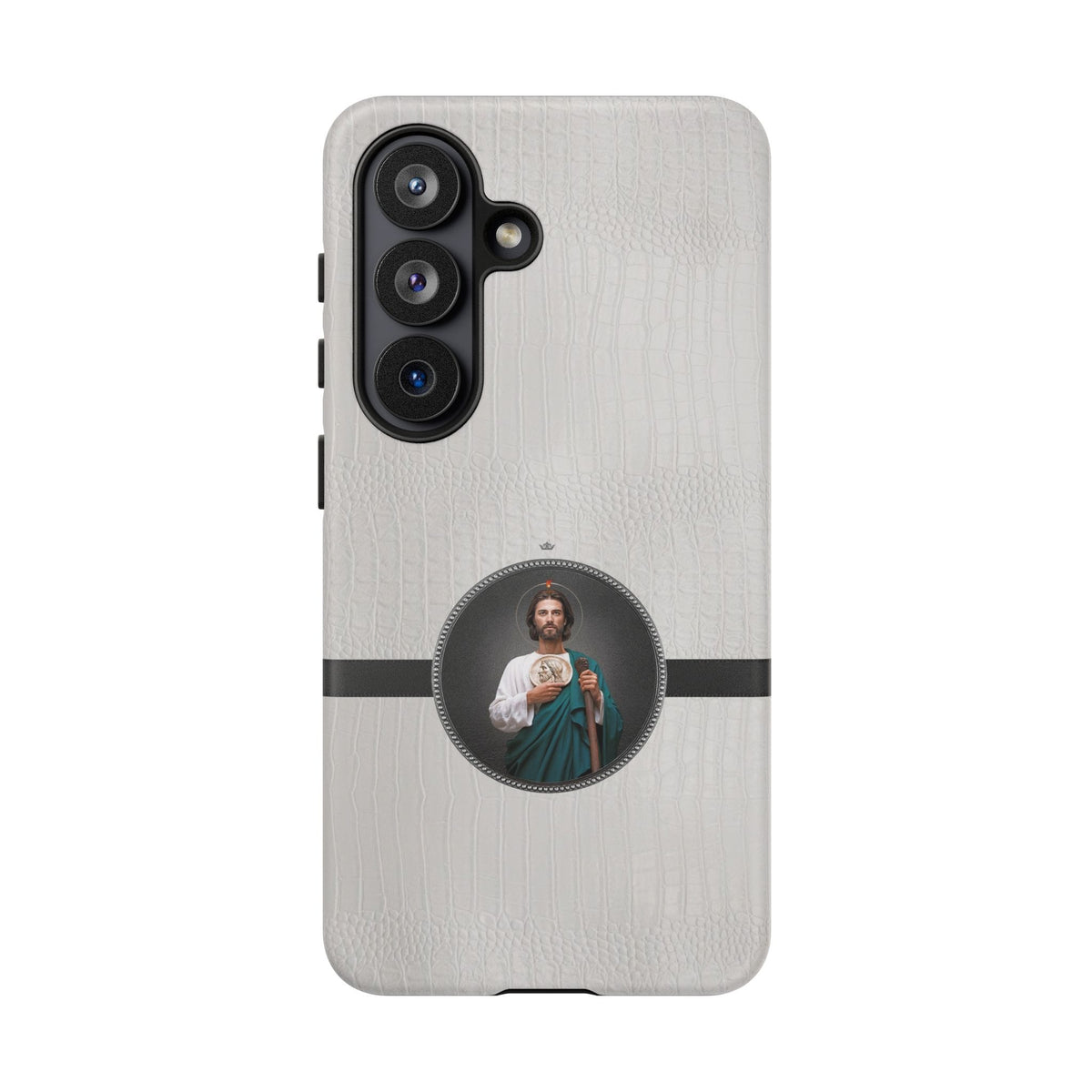St. Jude Hard Phone Case (Blanc Croc) Copyright VENXARA