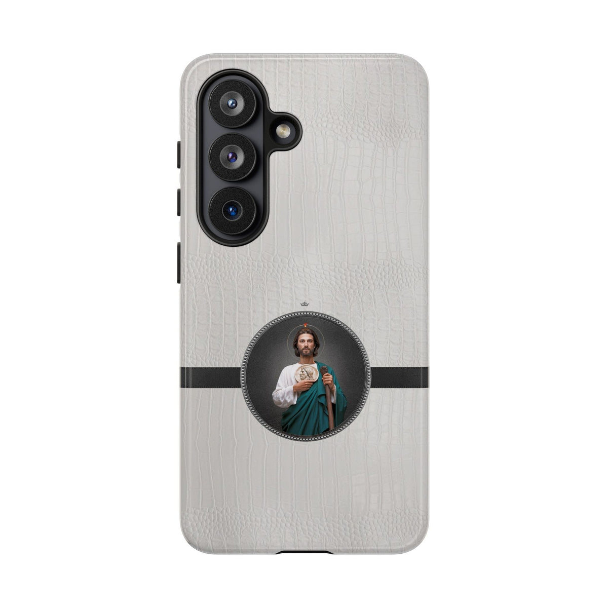 St. Jude Hard Phone Case (Blanc Croc) Copyright VENXARA