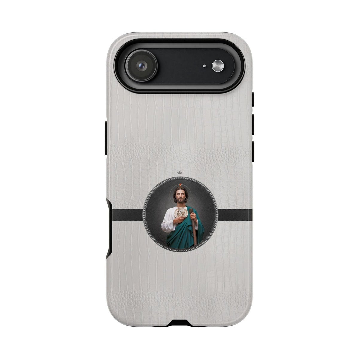 St. Jude Hard Phone Case (Blanc Croc) Copyright VENXARA