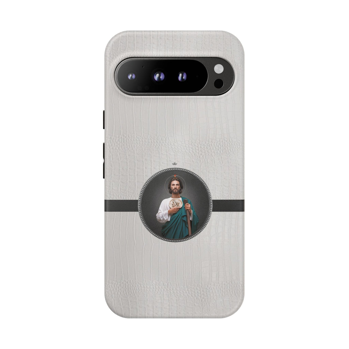 St. Jude Hard Phone Case (Blanc Croc) Copyright VENXARA