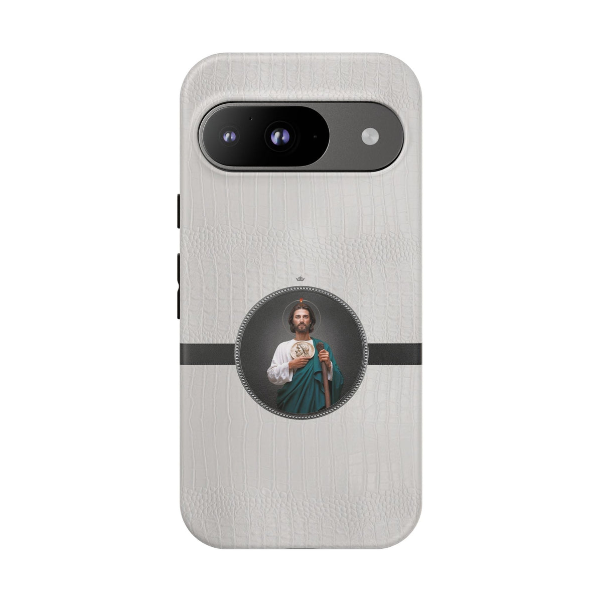 St. Jude Hard Phone Case (Blanc Croc) Copyright VENXARA