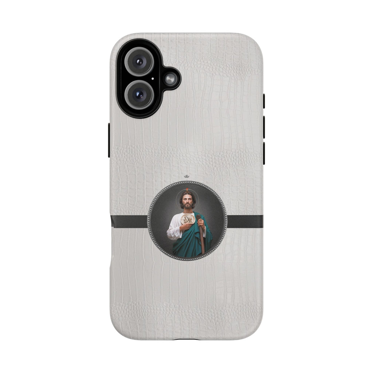 St. Jude Hard Phone Case (Blanc Croc) Copyright VENXARA