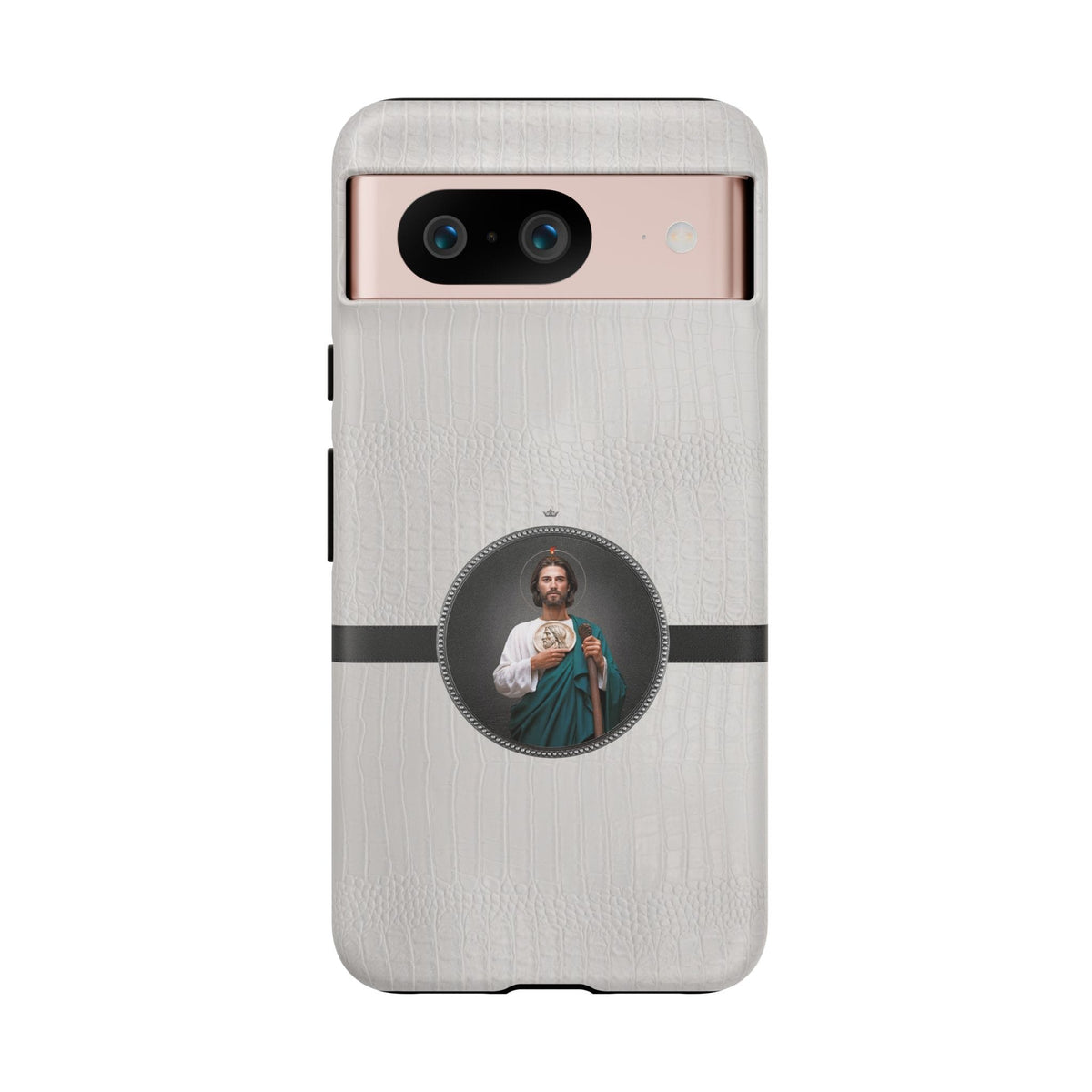 St. Jude Hard Phone Case (Blanc Croc) Copyright VENXARA