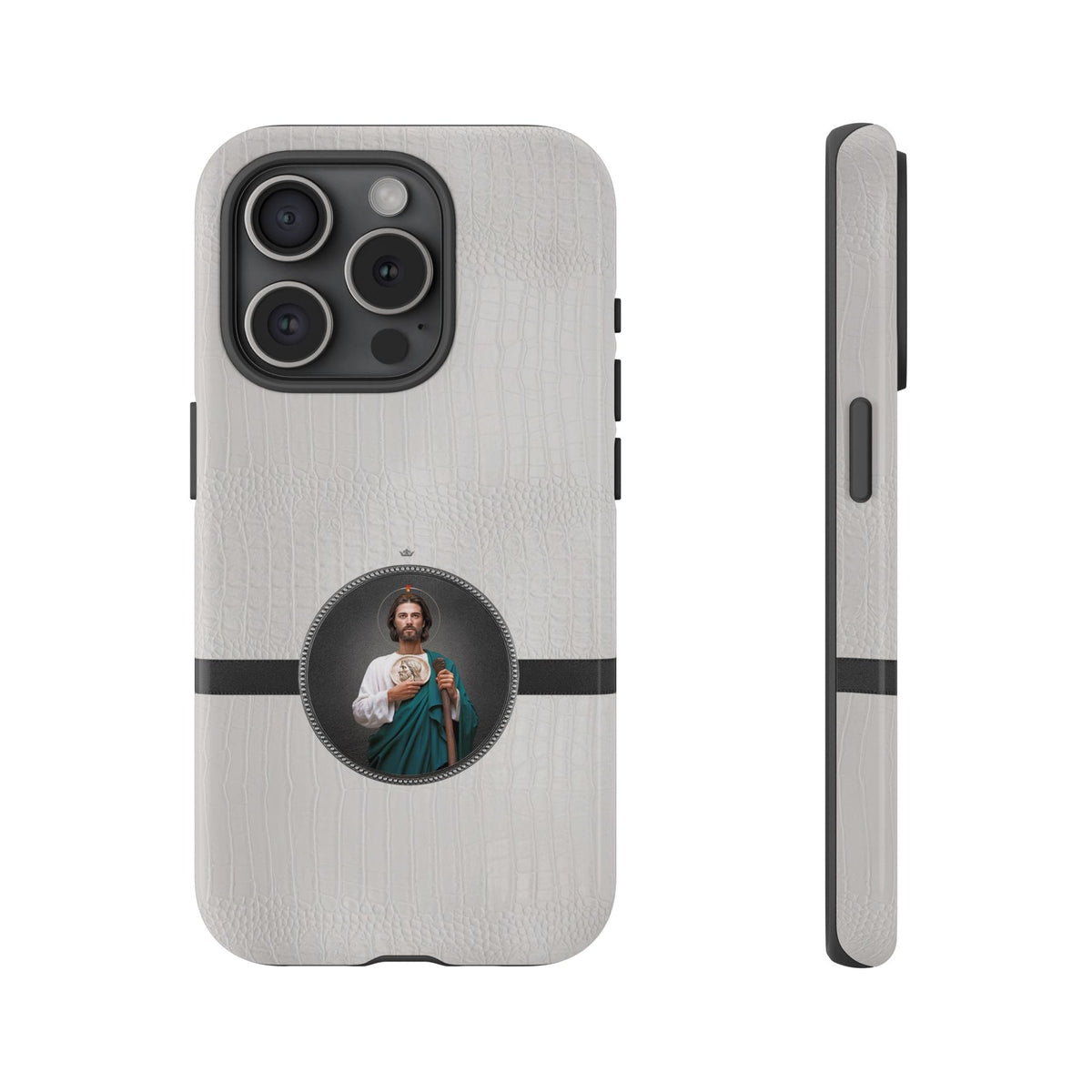 St. Jude Hard Phone Case (Blanc Croc) Copyright VENXARA