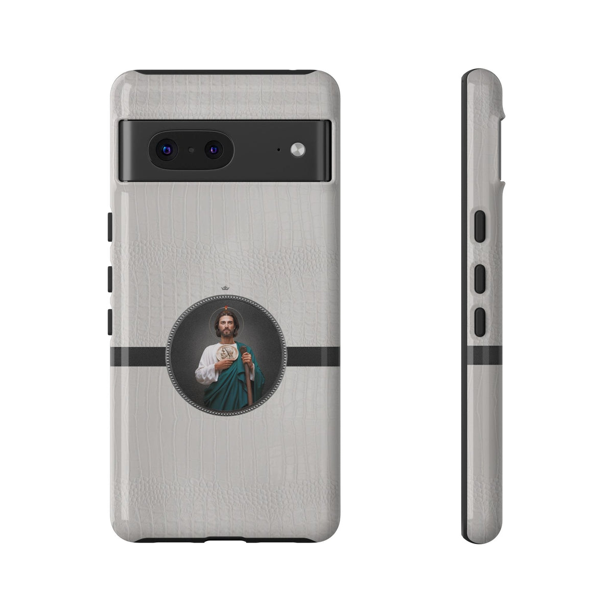 St. Jude Hard Phone Case (Blanc Croc) Copyright VENXARA