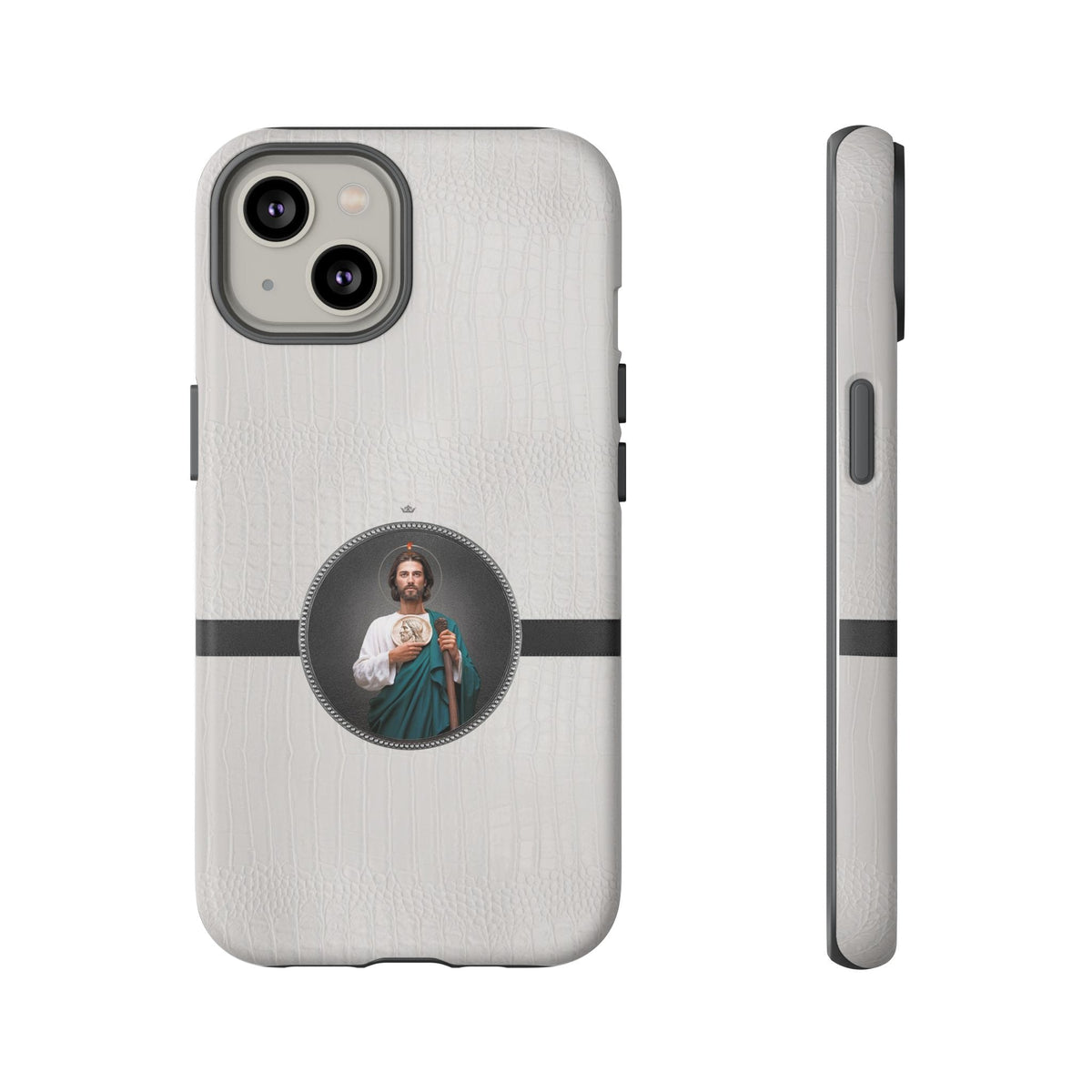 St. Jude Hard Phone Case (Blanc Croc) Copyright VENXARA