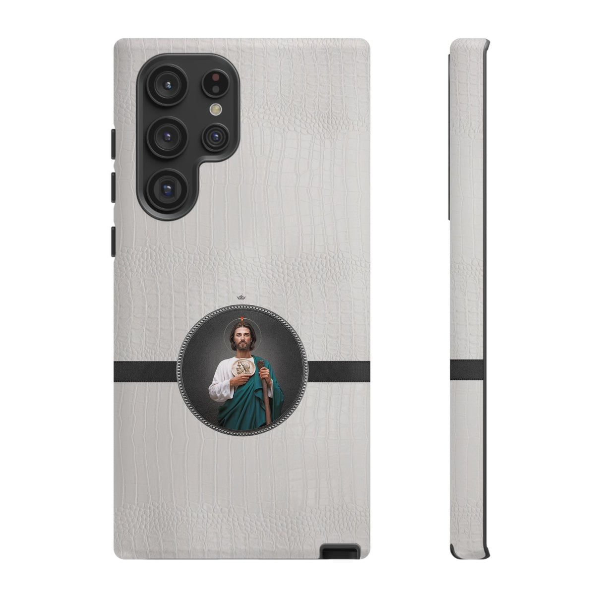 St. Jude Hard Phone Case (Blanc Croc) Copyright VENXARA