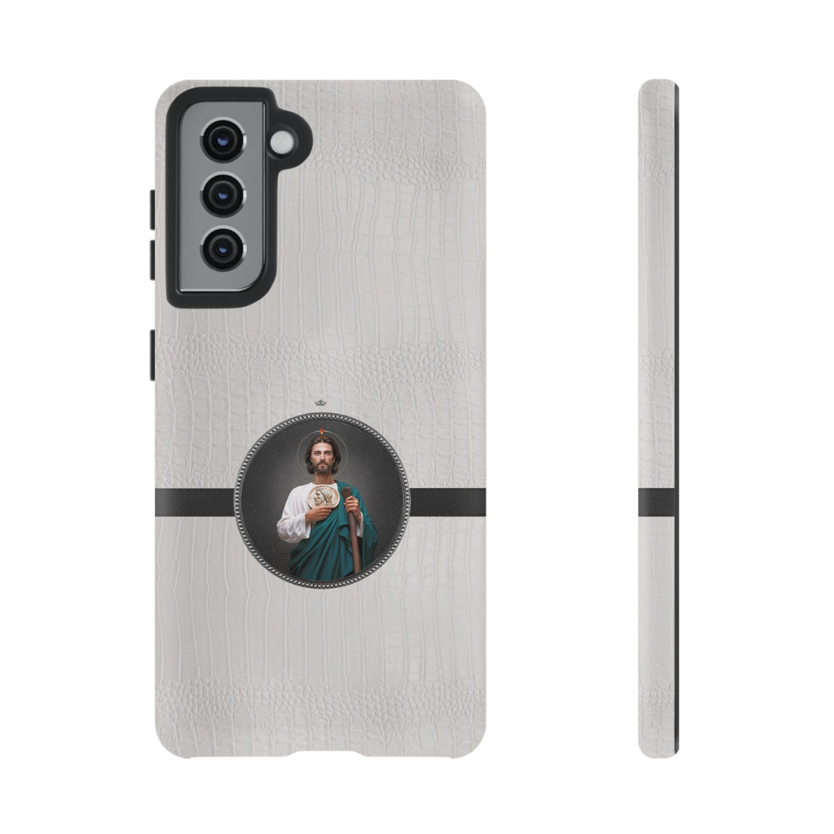 St. Jude Hard Phone Case (Blanc Croc) Copyright VENXARA