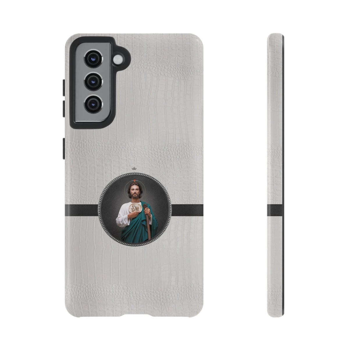 St. Jude Hard Phone Case (Blanc Croc) Copyright VENXARA