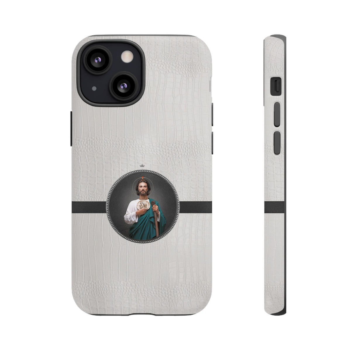 St. Jude Hard Phone Case (Blanc Croc) Copyright VENXARA