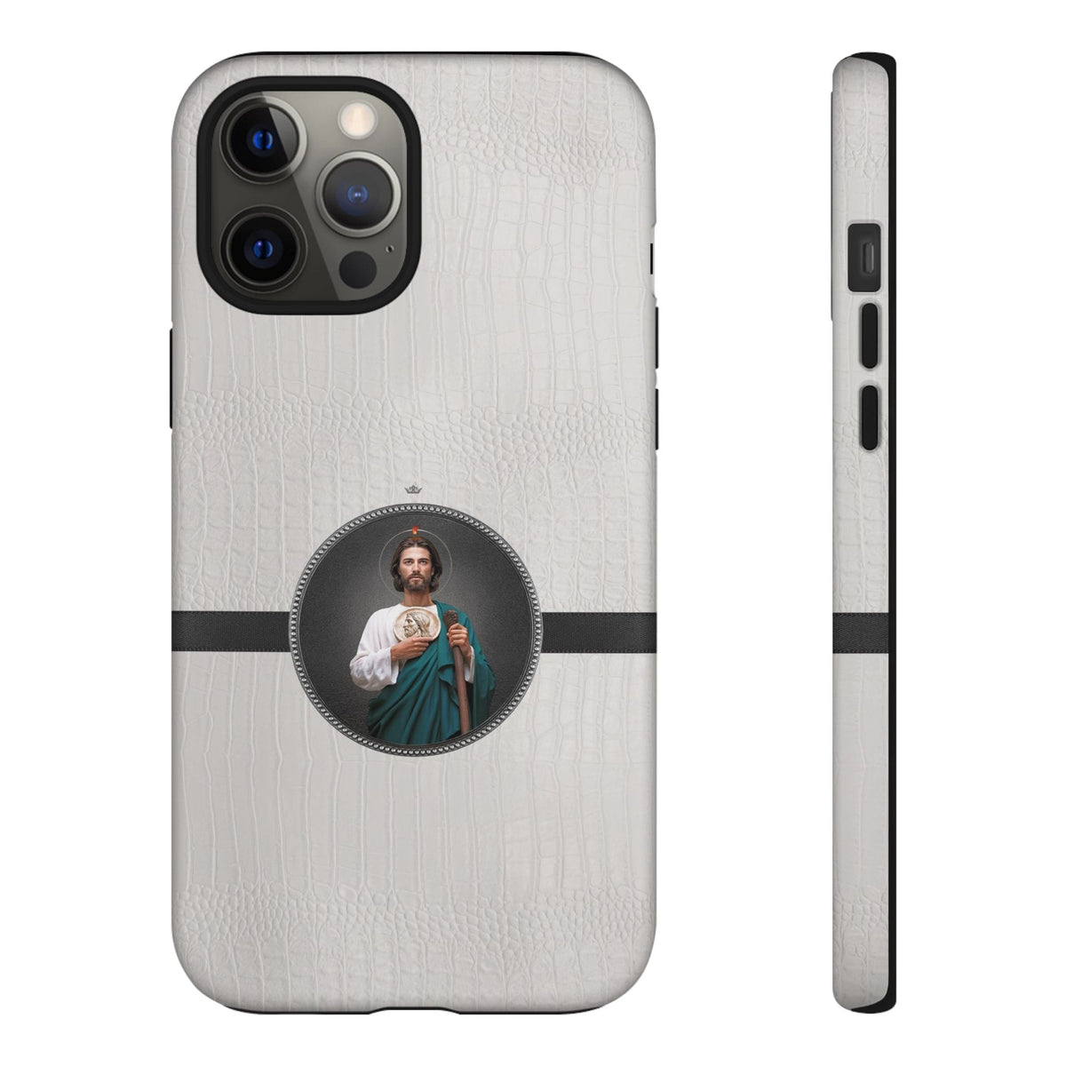 St. Jude Hard Phone Case (Blanc Croc) Copyright VENXARA