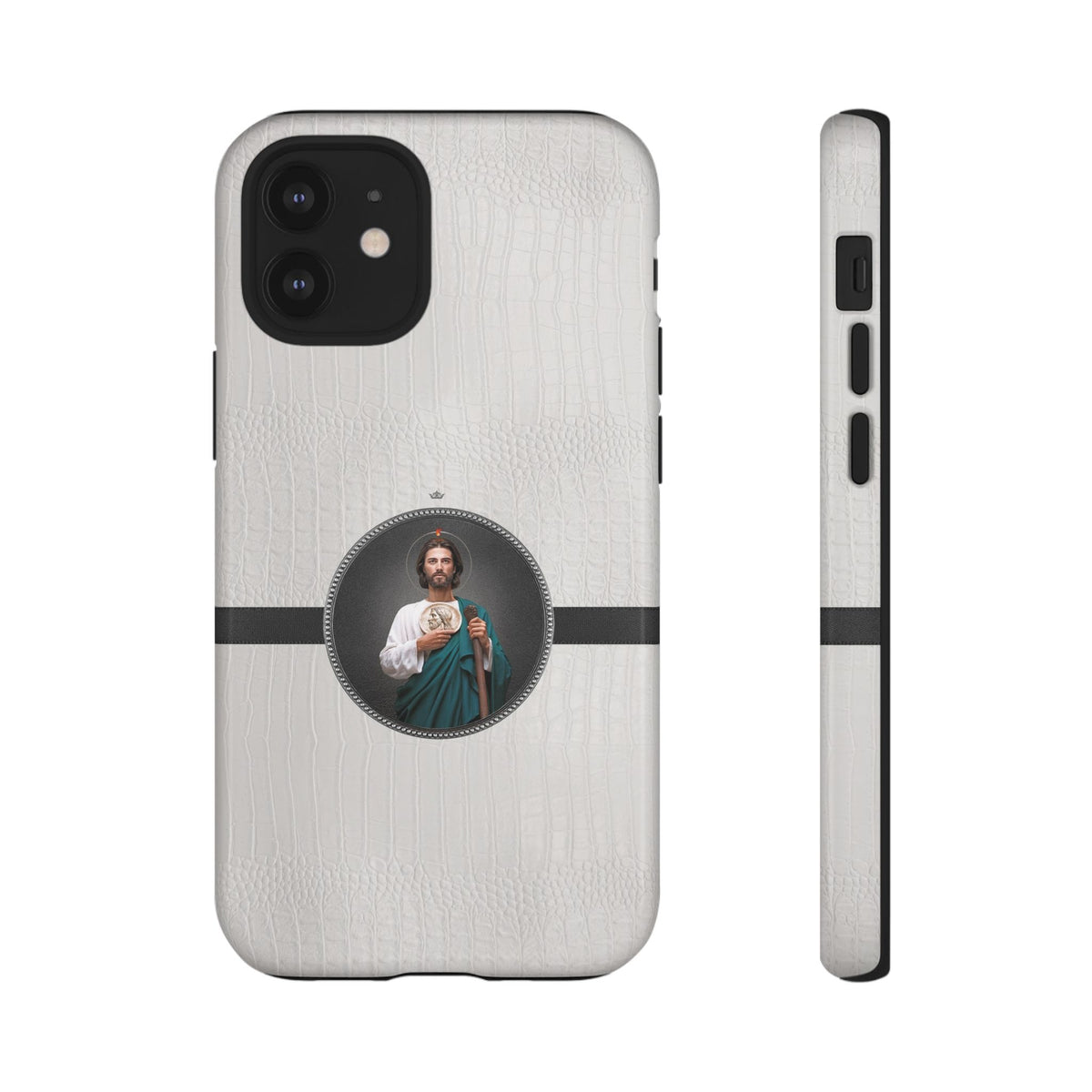 St. Jude Hard Phone Case (Blanc Croc) Copyright VENXARA