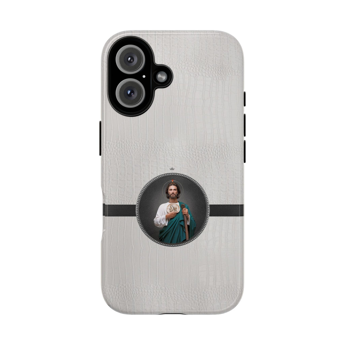 St. Jude Hard Phone Case (Blanc Croc) Copyright VENXARA