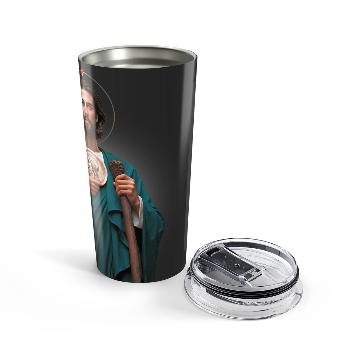 St. Jude Lord's Prayer Tumbler (Ash 20 oz) Copyright VENXARA