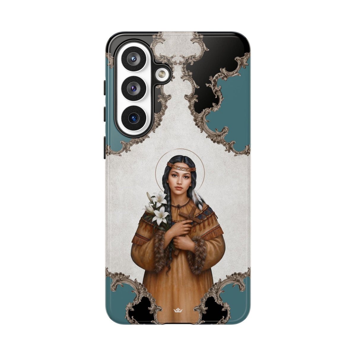 St. Kateri Hard Phone Case (Barqoue Blue) Copyright VENXARA