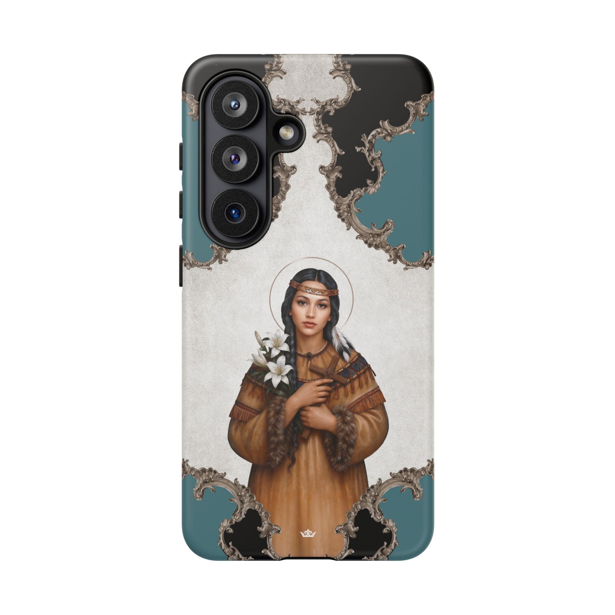 St. Kateri Hard Phone Case (Barqoue Blue) Copyright VENXARA
