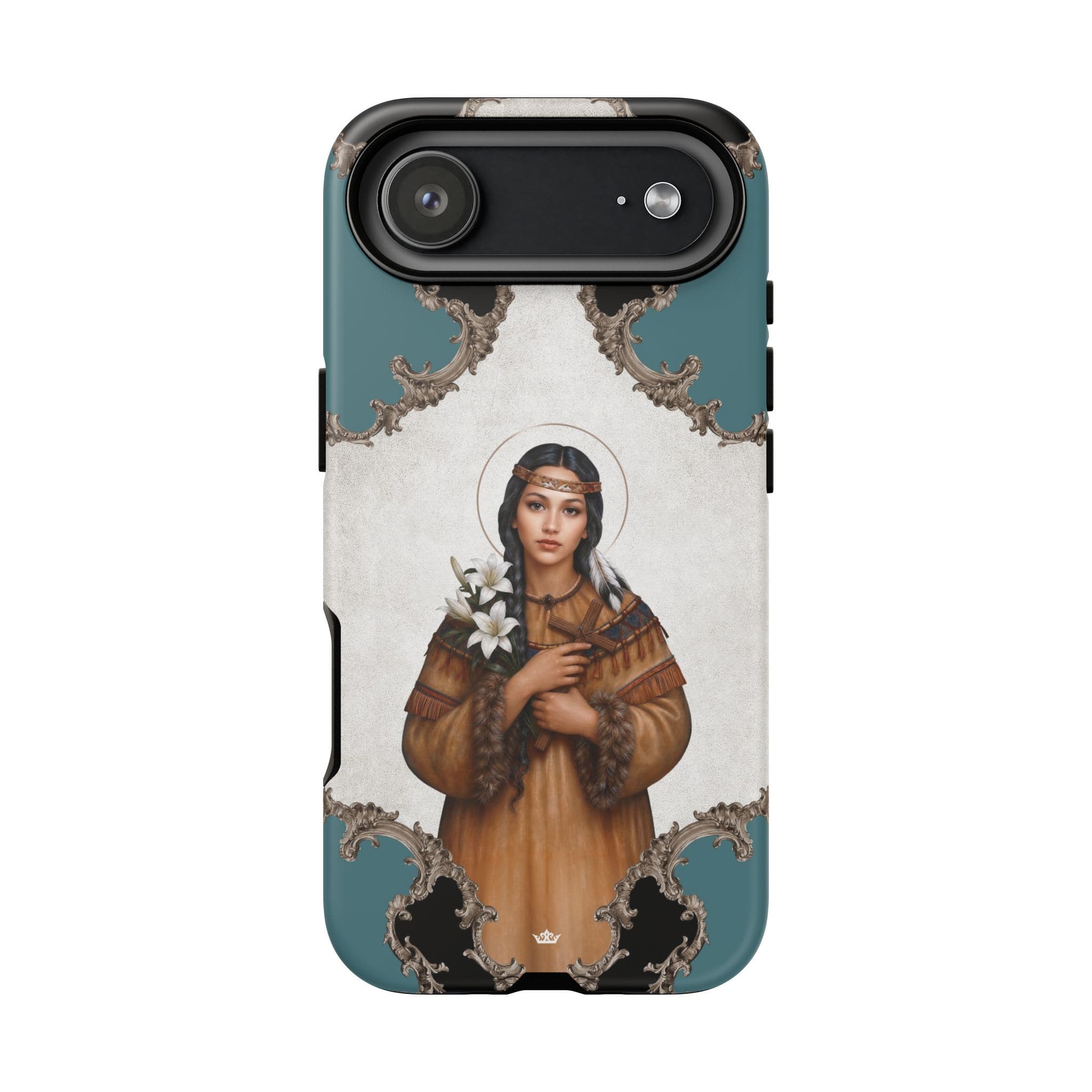 St. Kateri Hard Phone Case (Barqoue Blue) Copyright VENXARA