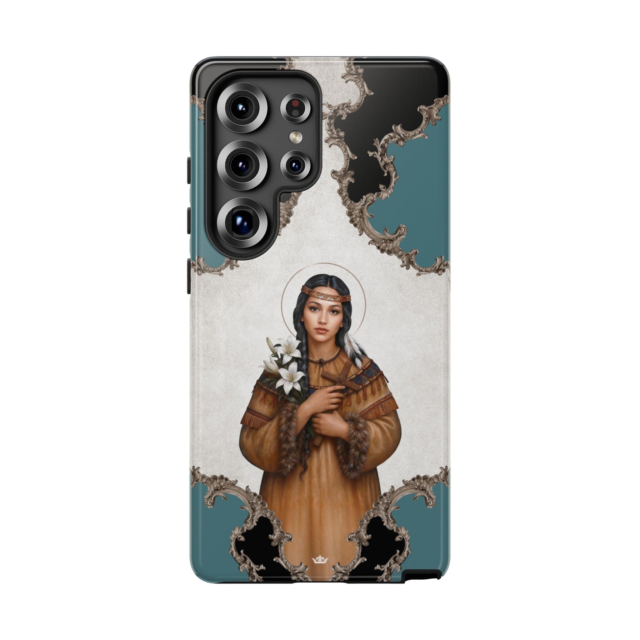 St. Kateri Hard Phone Case (Barqoue Blue) Copyright VENXARA