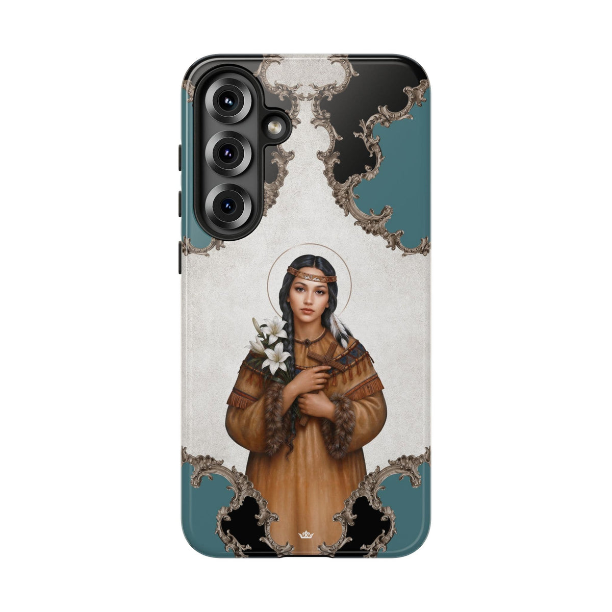 St. Kateri Hard Phone Case (Barqoue Blue) Copyright VENXARA