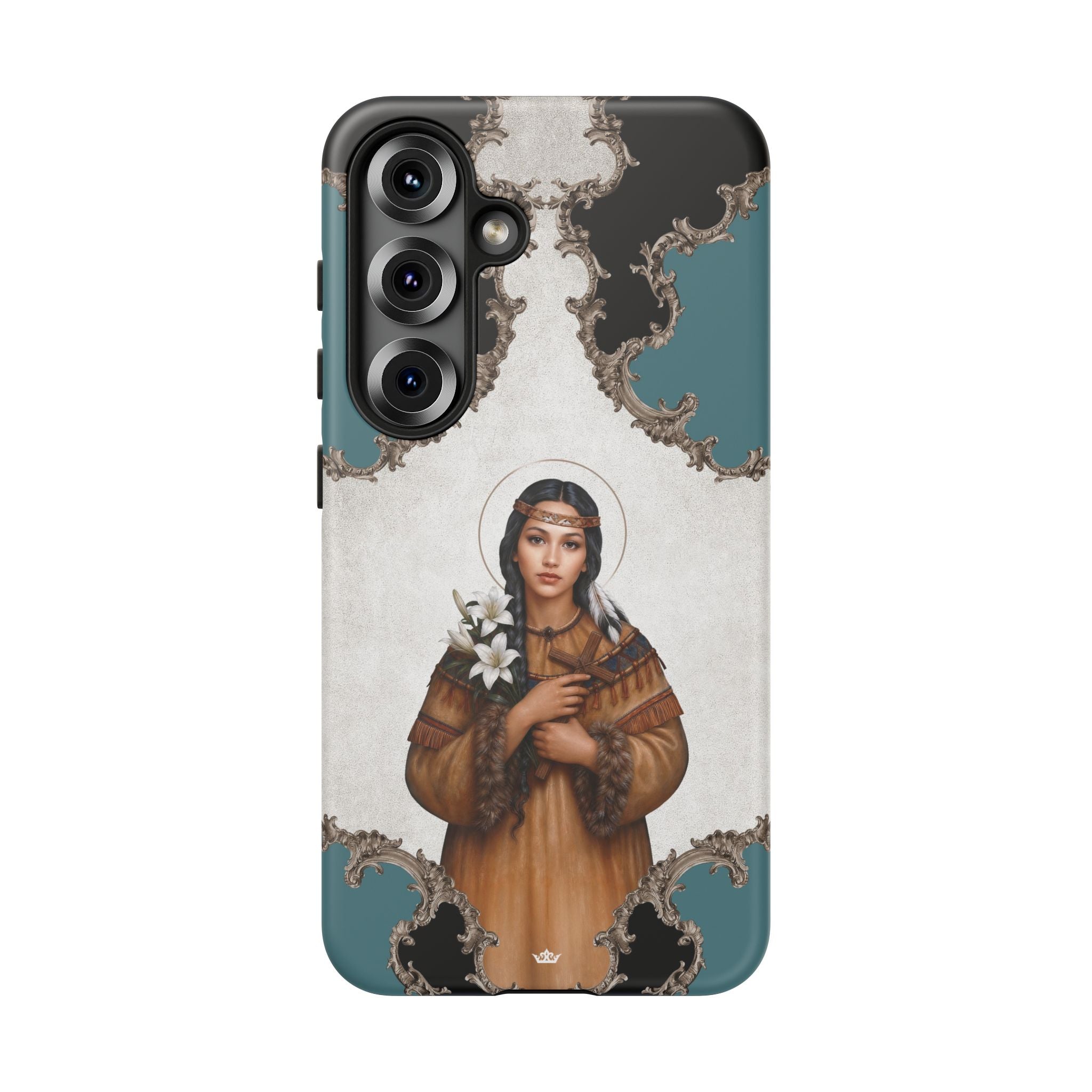 St. Kateri Hard Phone Case (Barqoue Blue) Copyright VENXARA
