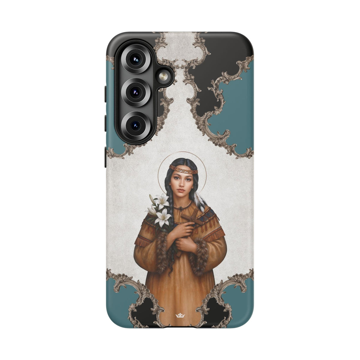 St. Kateri Hard Phone Case (Barqoue Blue) Copyright VENXARA