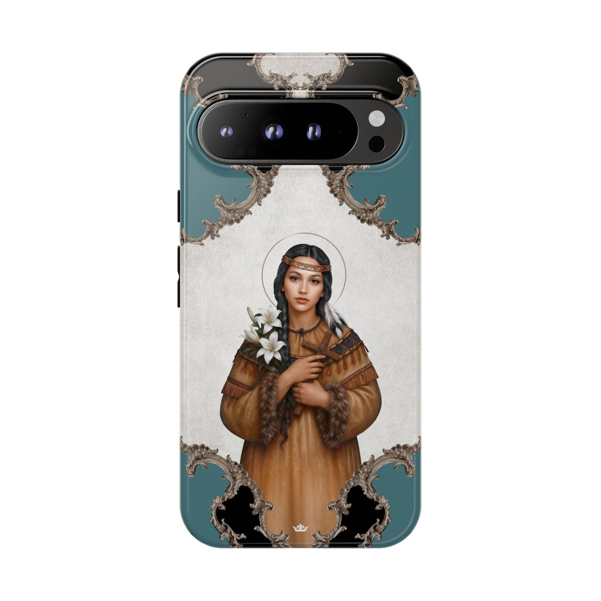 St. Kateri Hard Phone Case (Barqoue Blue) Copyright VENXARA