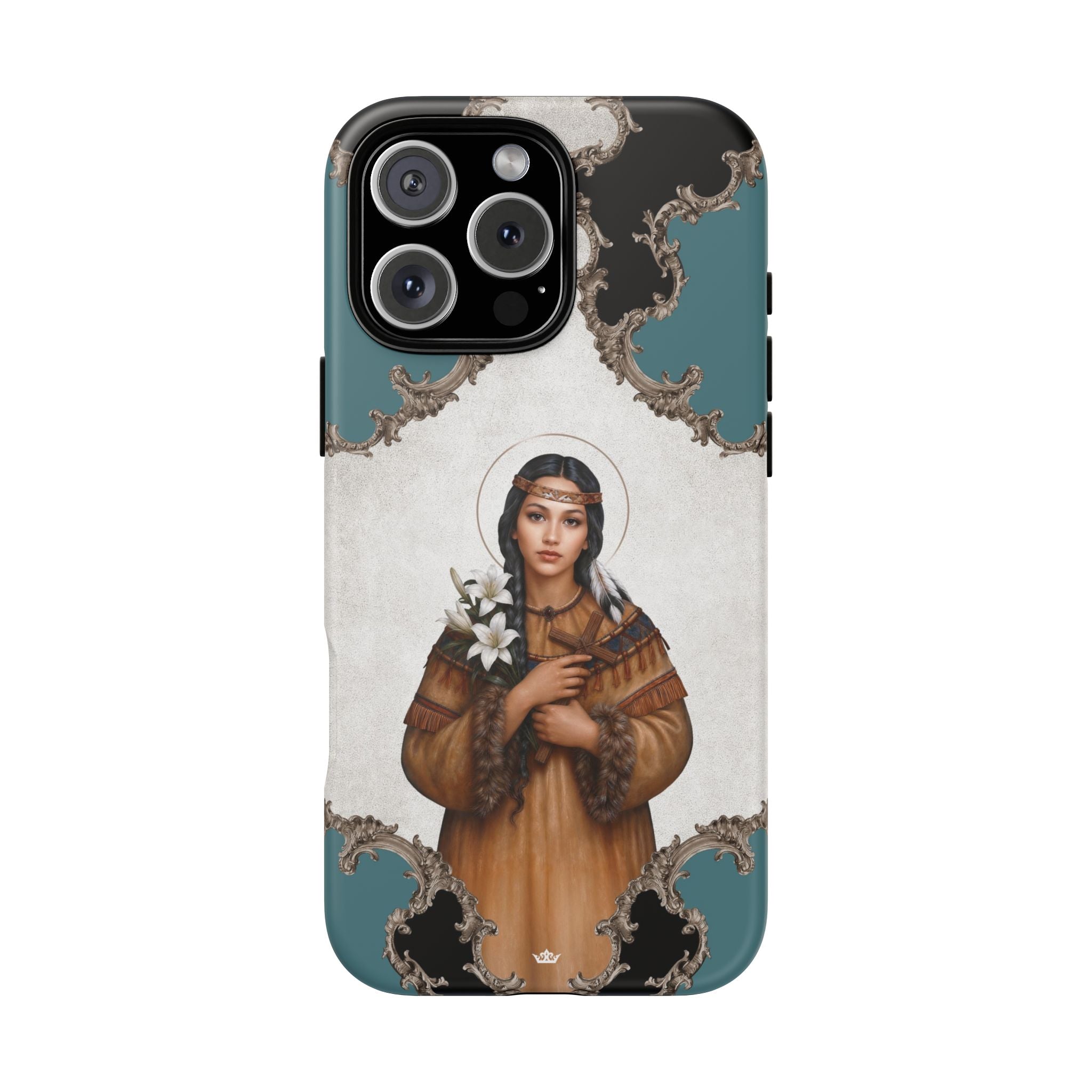 St. Kateri Hard Phone Case (Barqoue Blue) Copyright VENXARA
