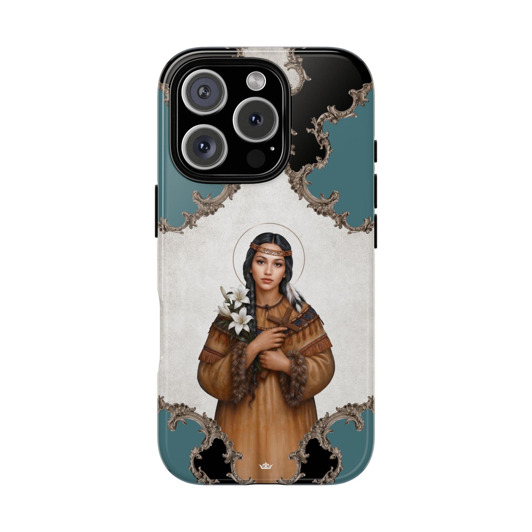 St. Kateri Hard Phone Case (Barqoue Blue) Copyright VENXARA