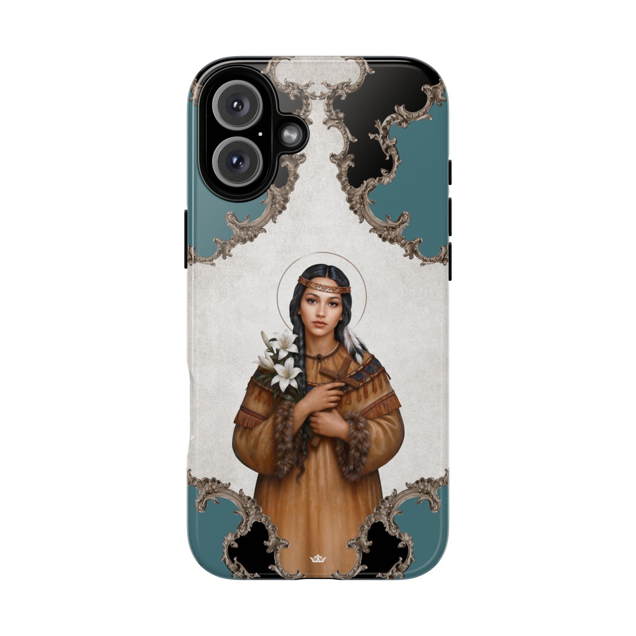 St. Kateri Hard Phone Case (Barqoue Blue) Copyright VENXARA