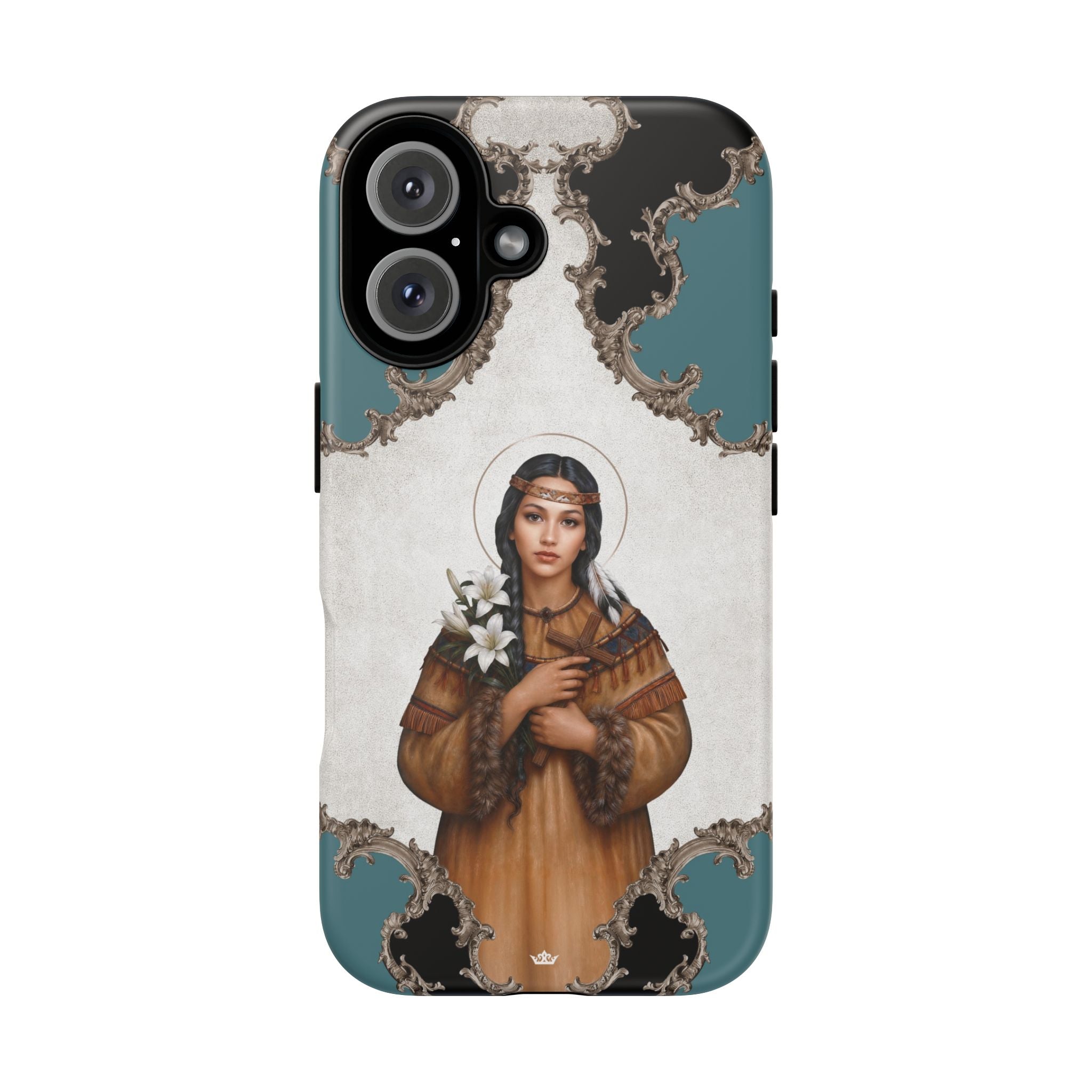 St. Kateri Hard Phone Case (Barqoue Blue) Copyright VENXARA