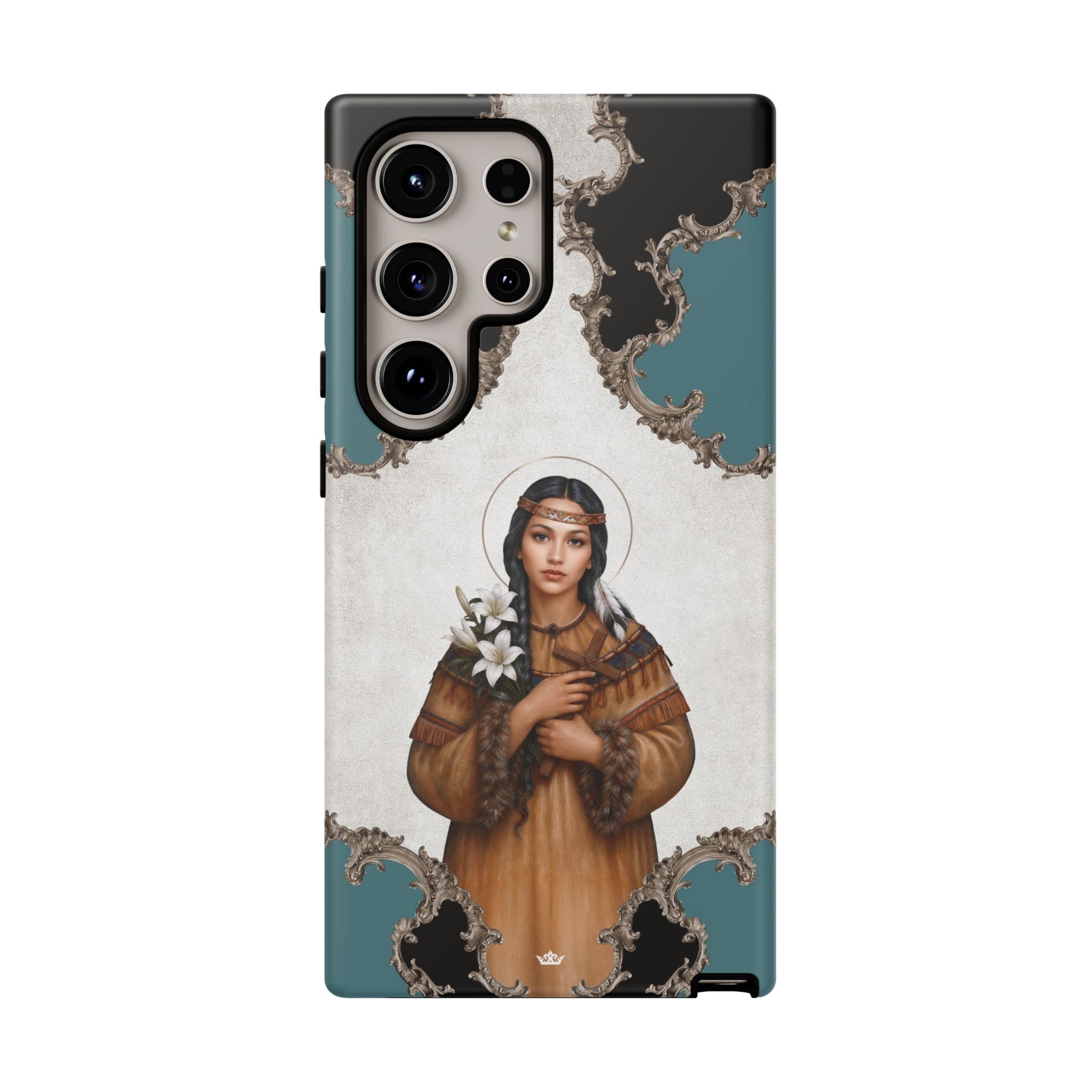 St. Kateri Hard Phone Case (Barqoue Blue) Copyright VENXARA