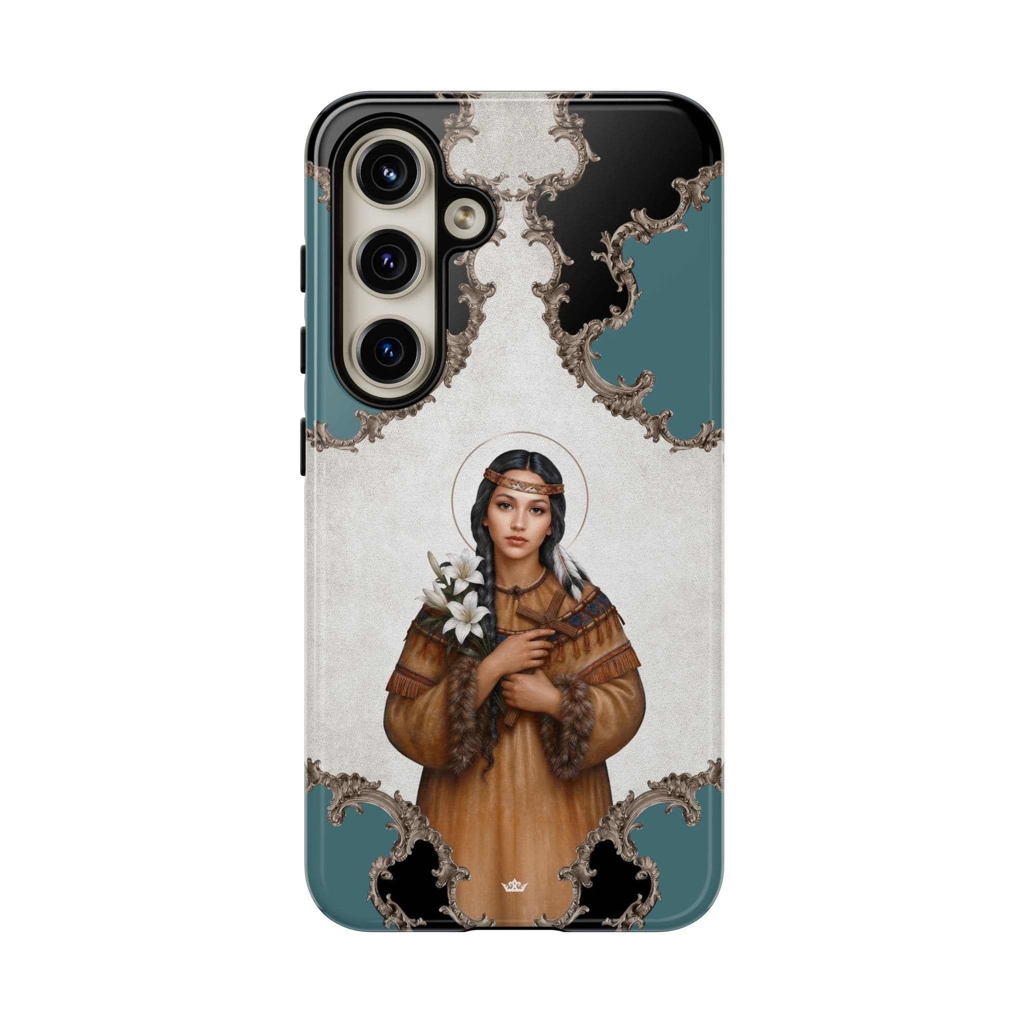 St. Kateri Hard Phone Case (Barqoue Blue) Copyright VENXARA