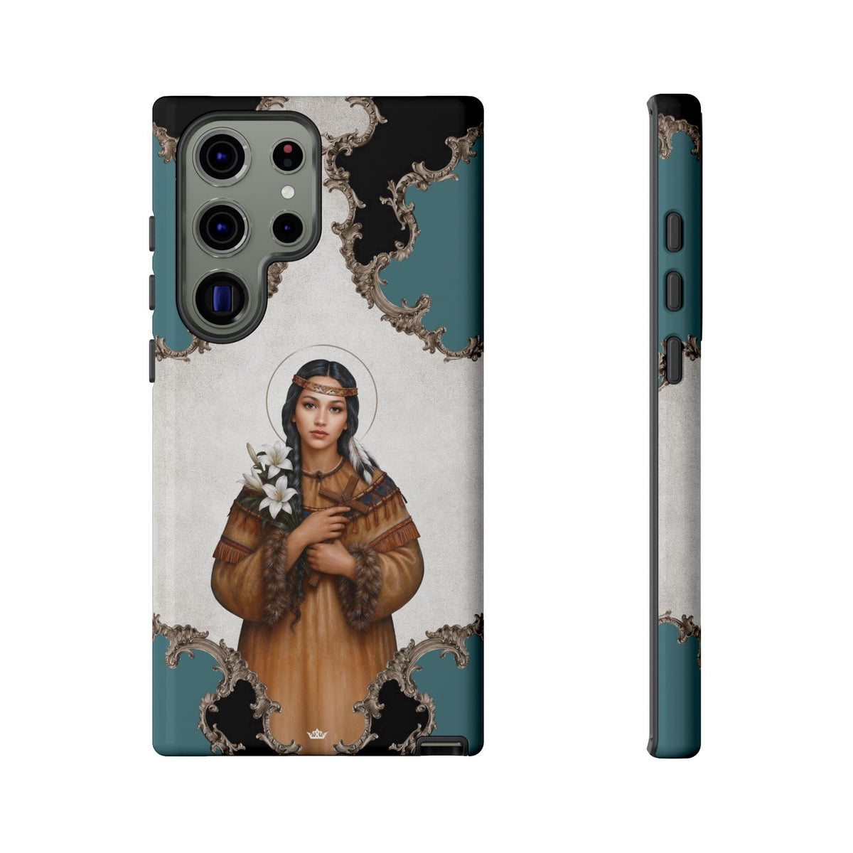 St. Kateri Hard Phone Case (Barqoue Blue) Copyright VENXARA