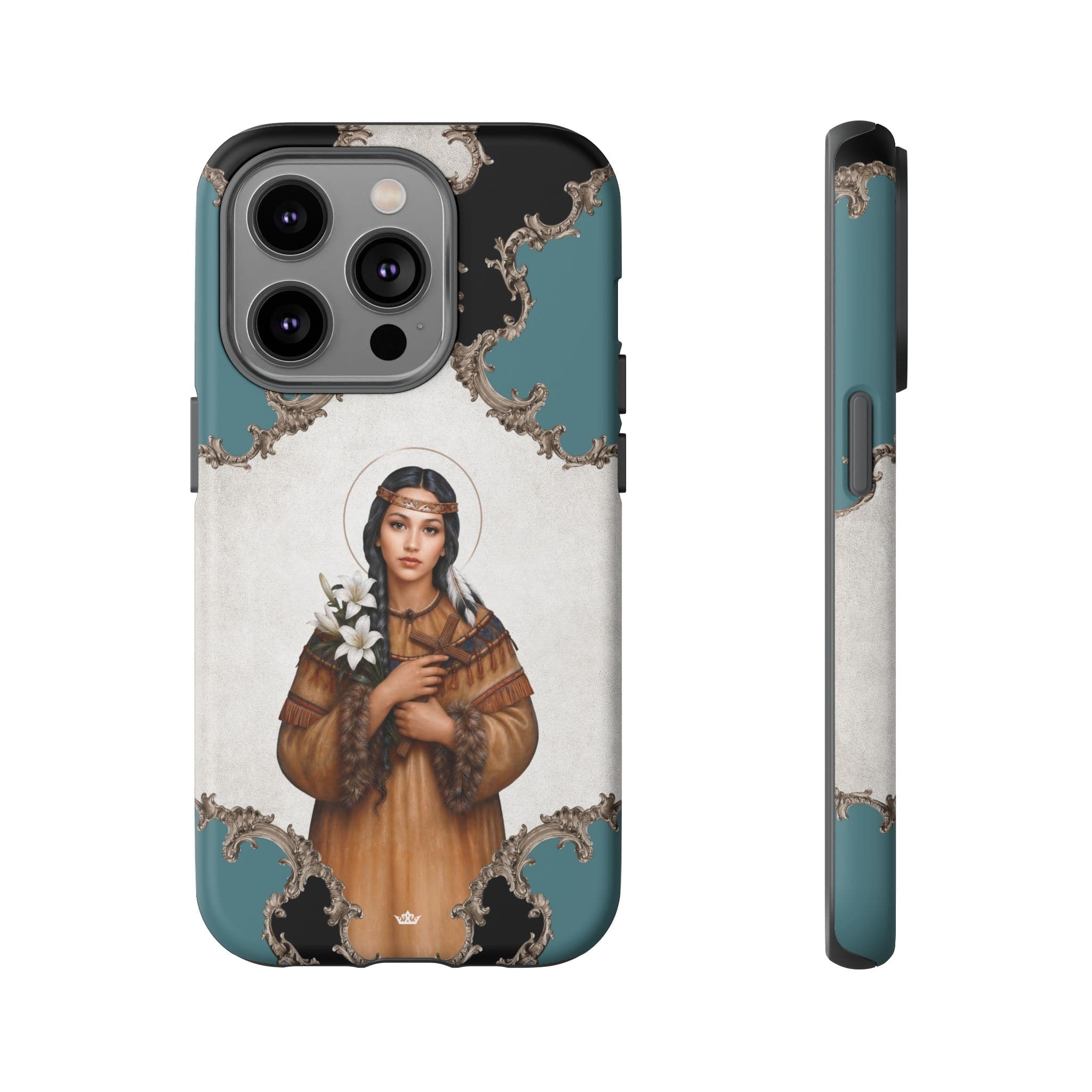 St. Kateri Hard Phone Case (Barqoue Blue) Copyright VENXARA