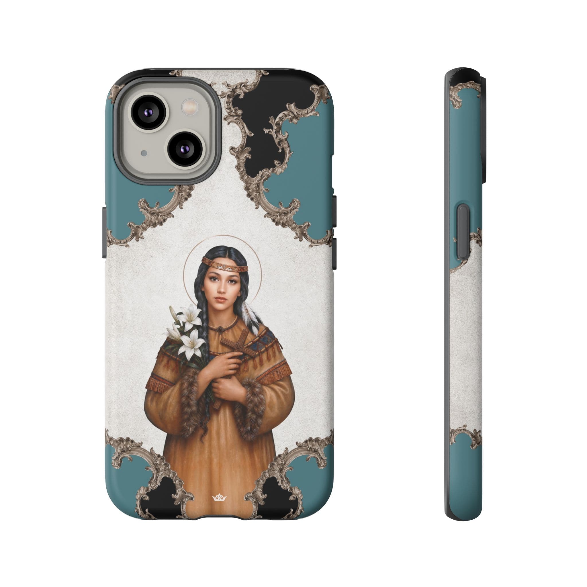 St. Kateri Hard Phone Case (Barqoue Blue) Copyright VENXARA