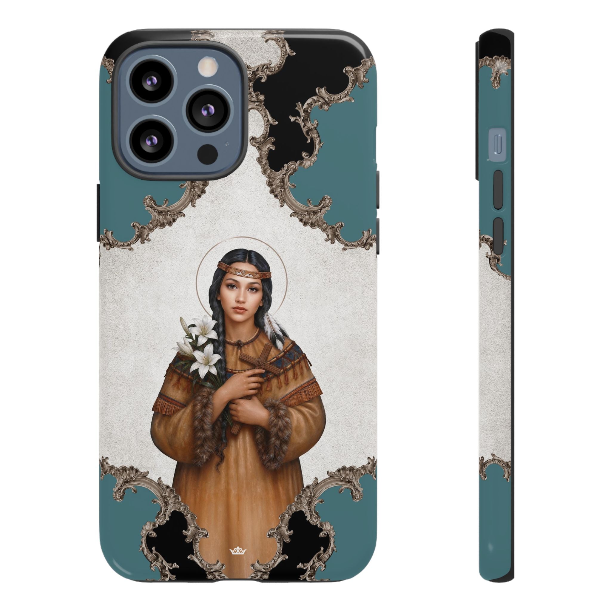 St. Kateri Hard Phone Case (Barqoue Blue) Copyright VENXARA