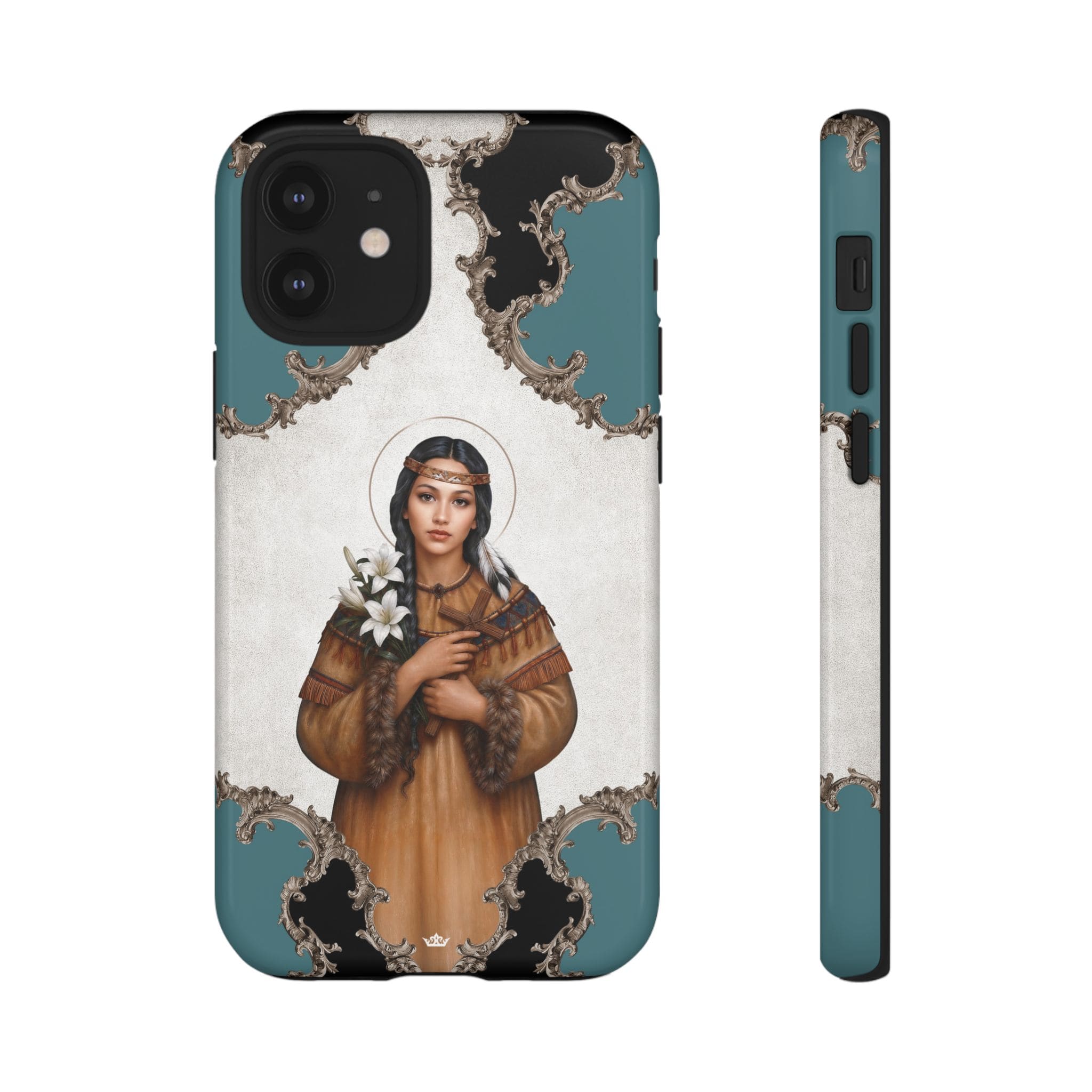 St. Kateri Hard Phone Case (Barqoue Blue) Copyright VENXARA