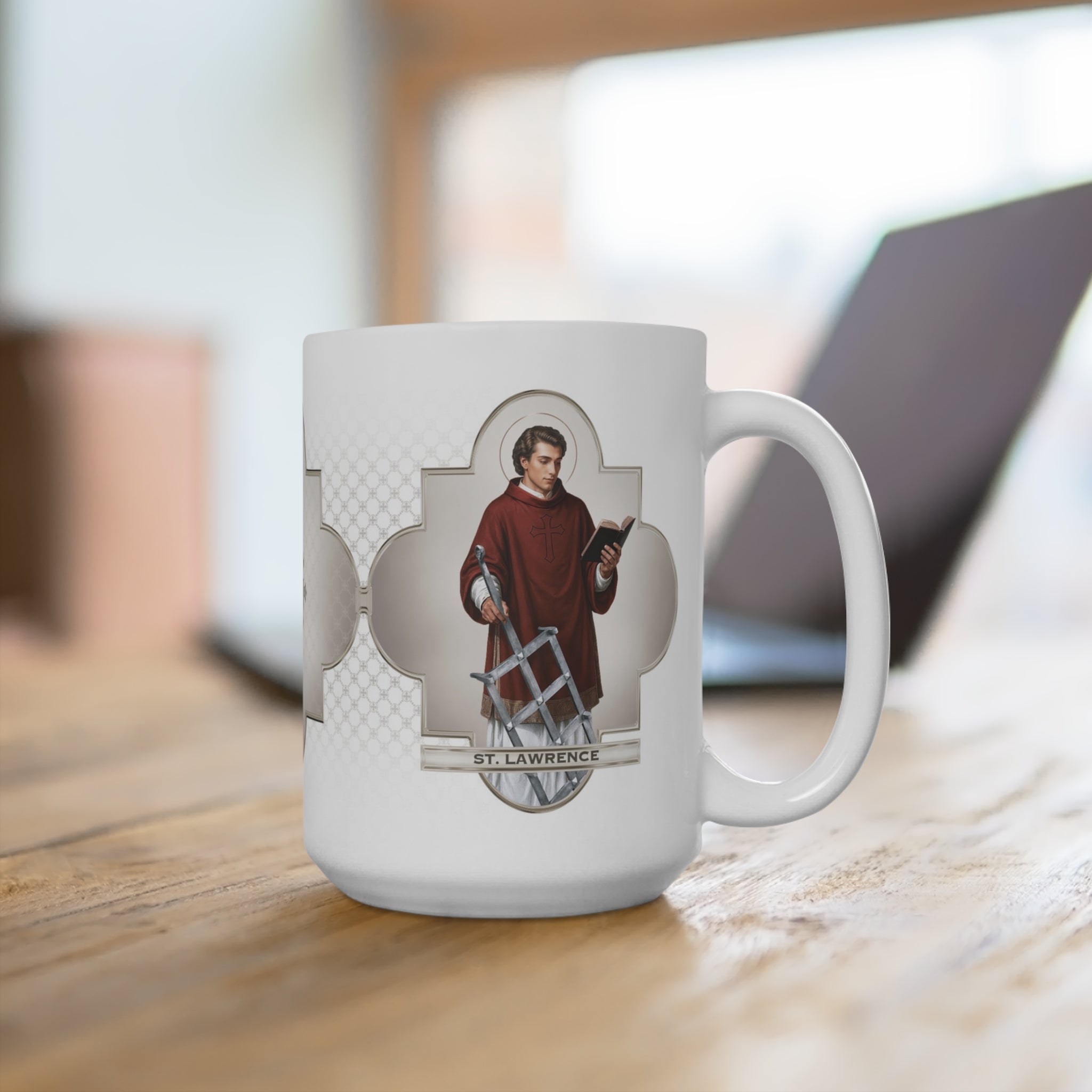 St. Lawrence Ceramic Mug (White 15 oz) - VENXARA®