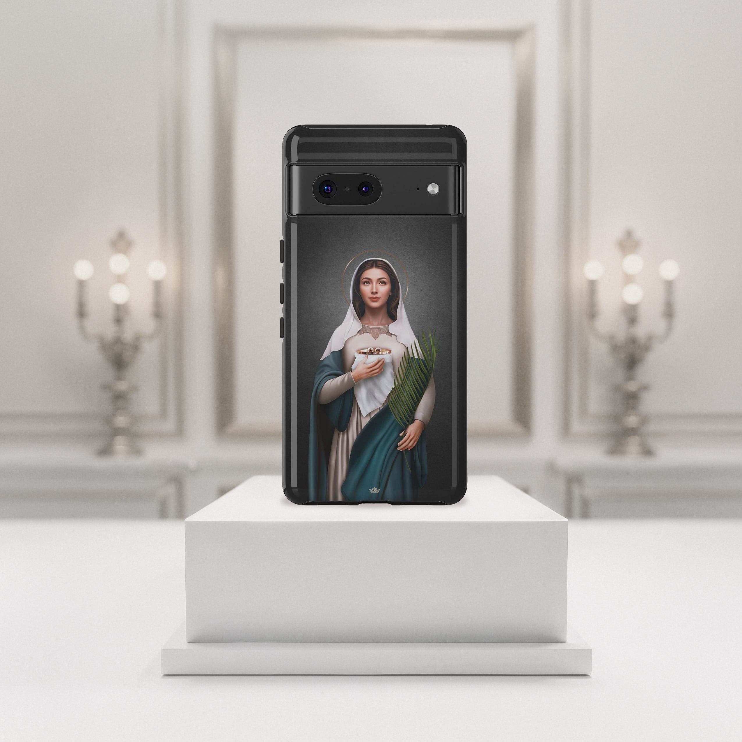 St. Lucy Hard Phone Case (Dark) Copyright VENXARA