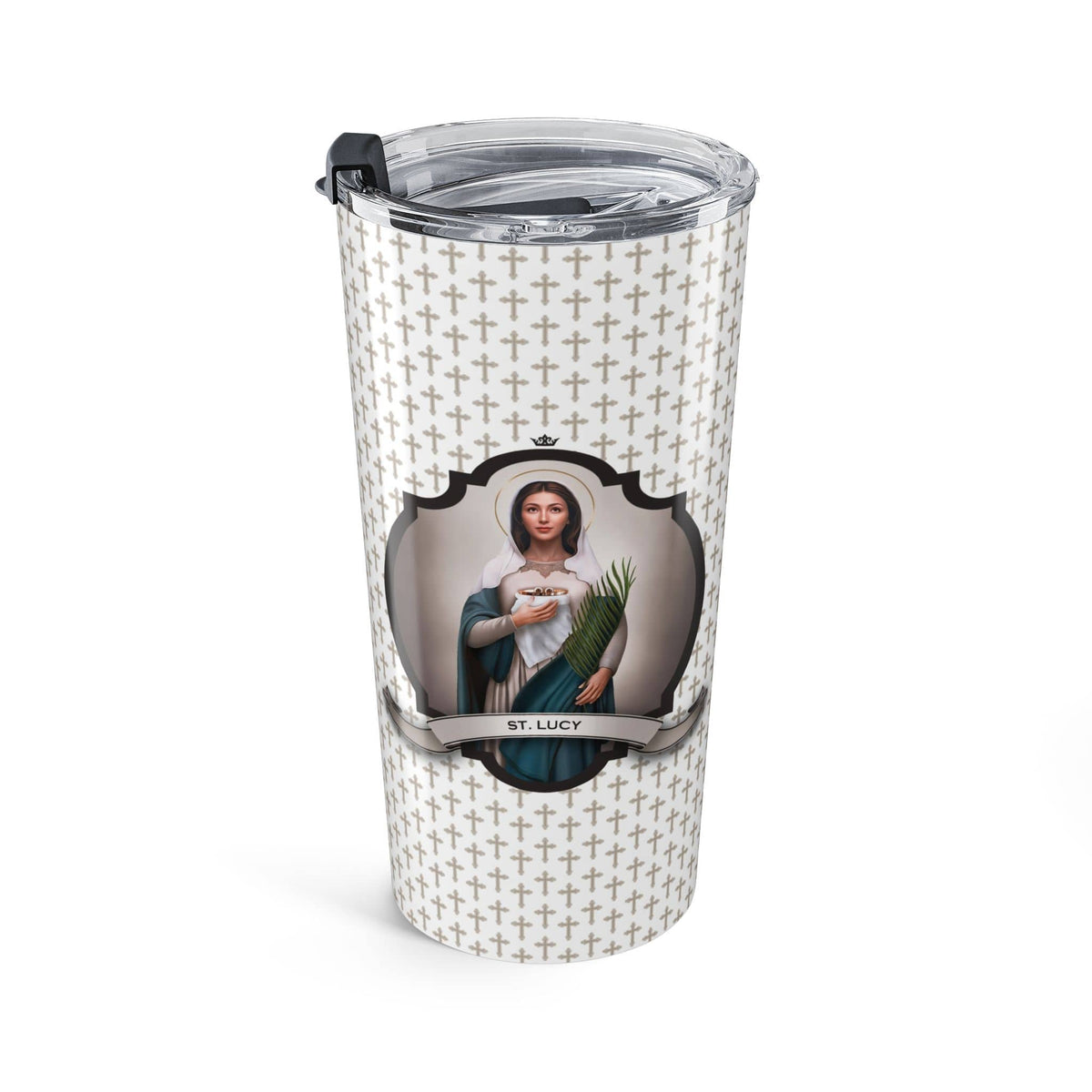 St. Lucy Tumbler (Crosses 20 oz) Copyright VENXARA