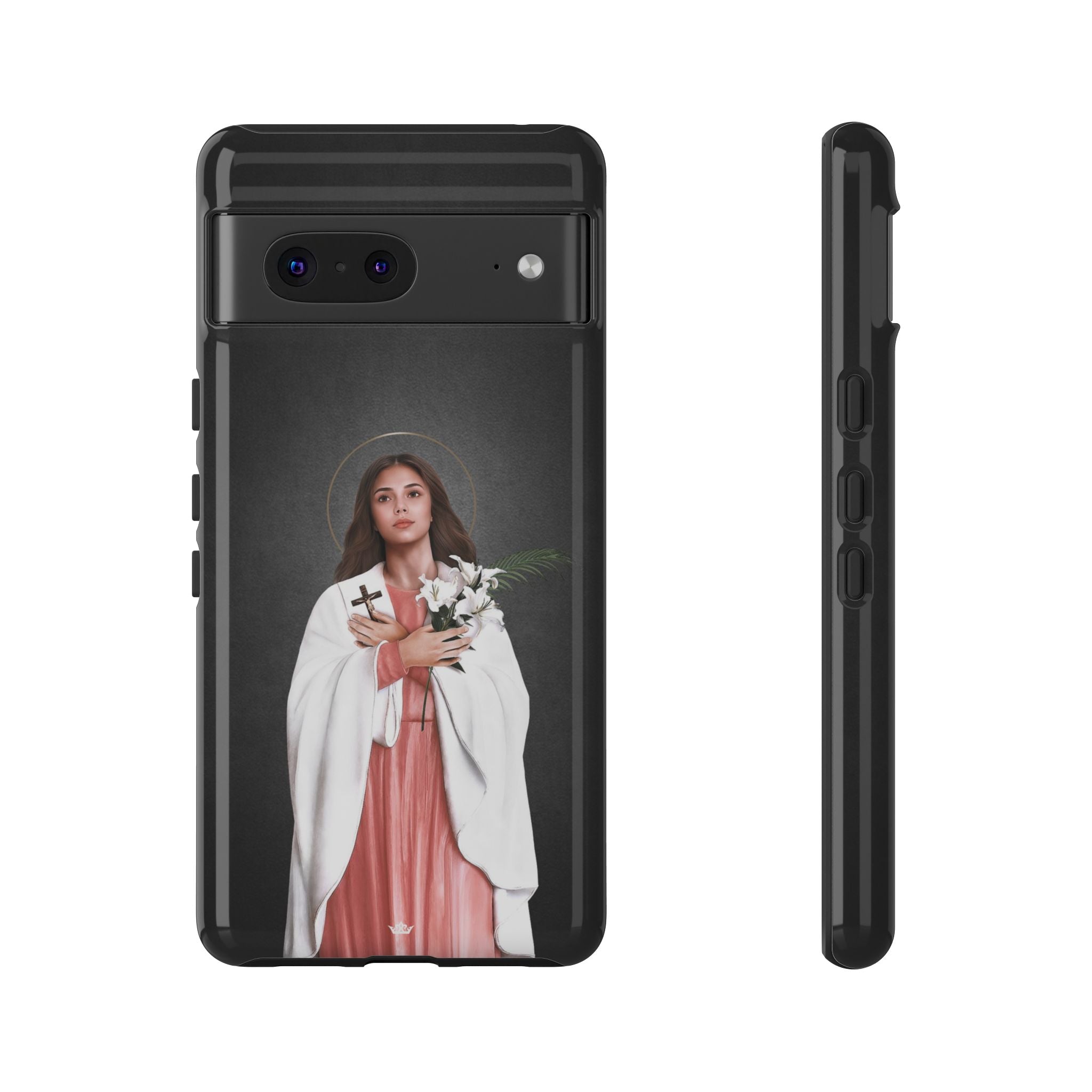 St. Maria Goretti Hard Phone Case (Dark) - VENXARA®