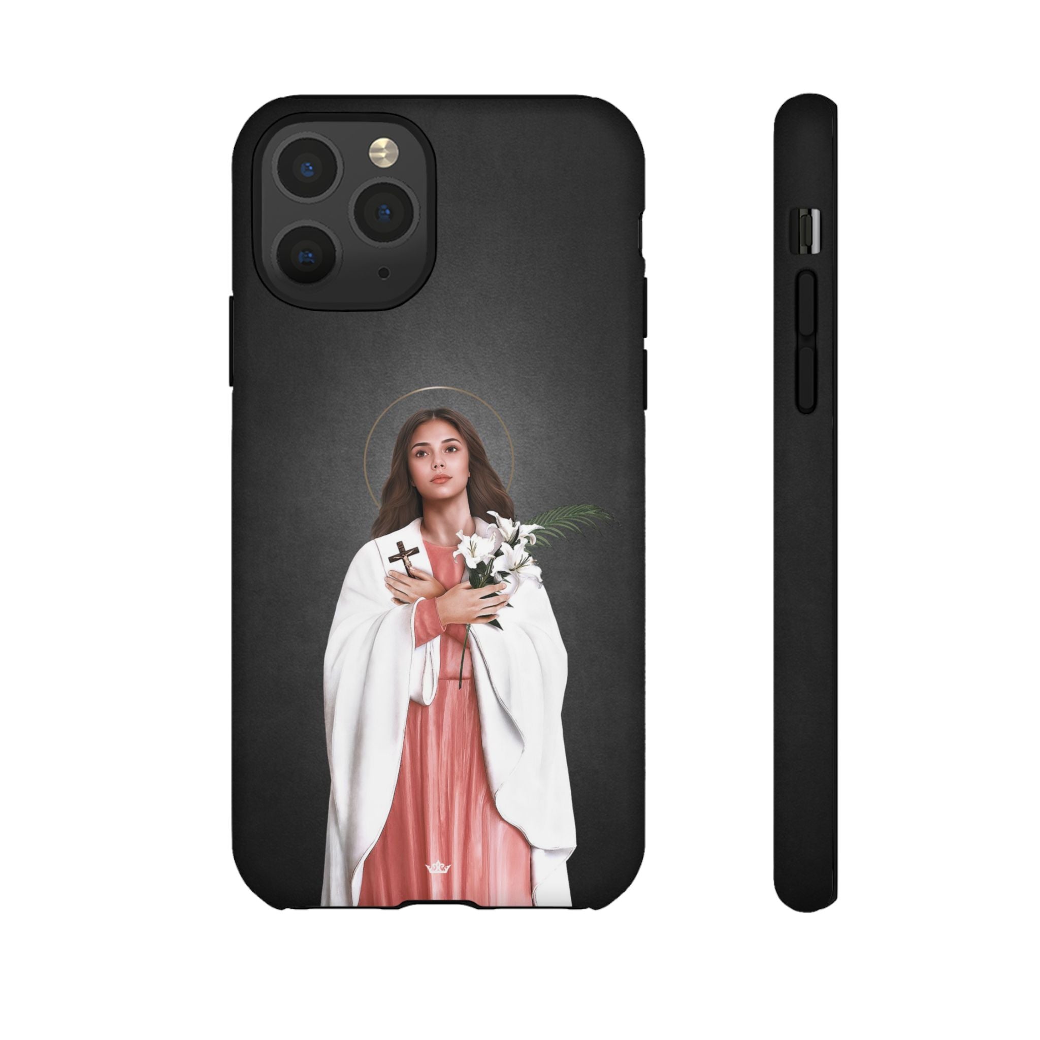 St. Maria Goretti Hard Phone Case (Dark) - VENXARA®