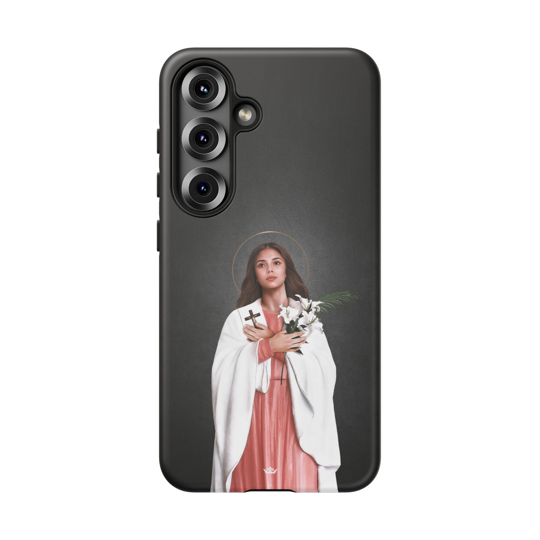 St. Maria Goretti Hard Phone Case (Dark) - VENXARA®