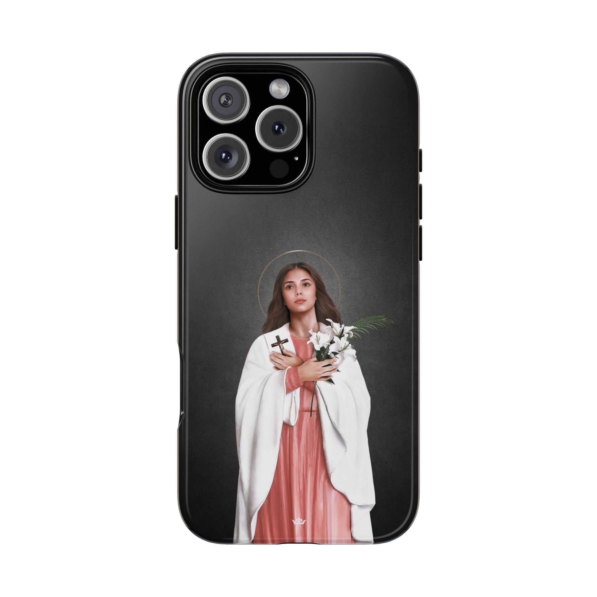 St. Maria Goretti Hard Phone Case (Dark) - VENXARA®
