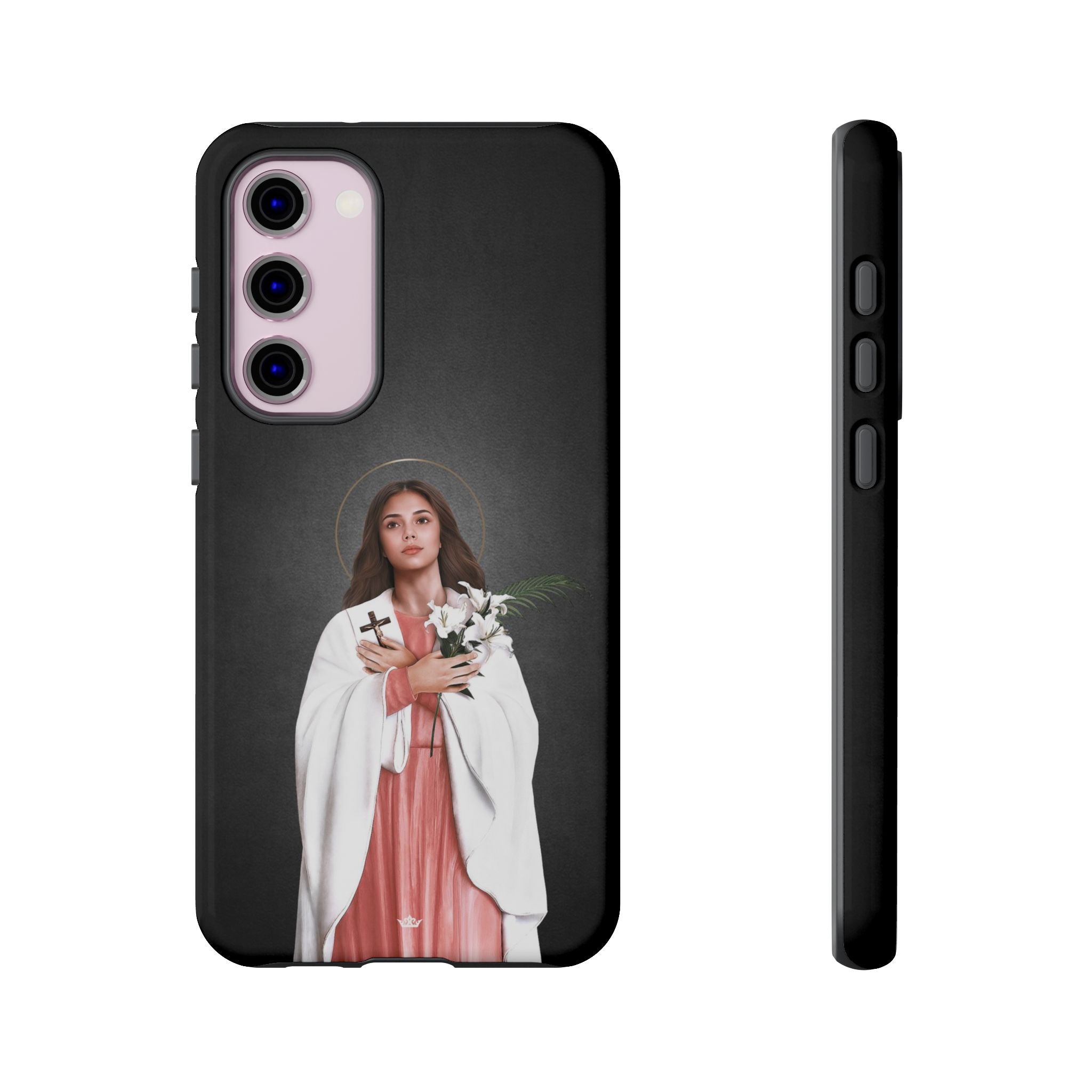 St. Maria Goretti Hard Phone Case (Dark) - VENXARA®